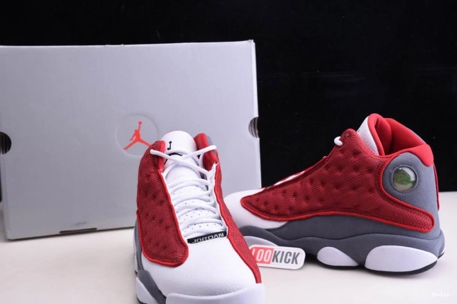 Bmlin Shoes 414571-600 Retro 13 Red Jordan Flint Grey Air Gym 0815